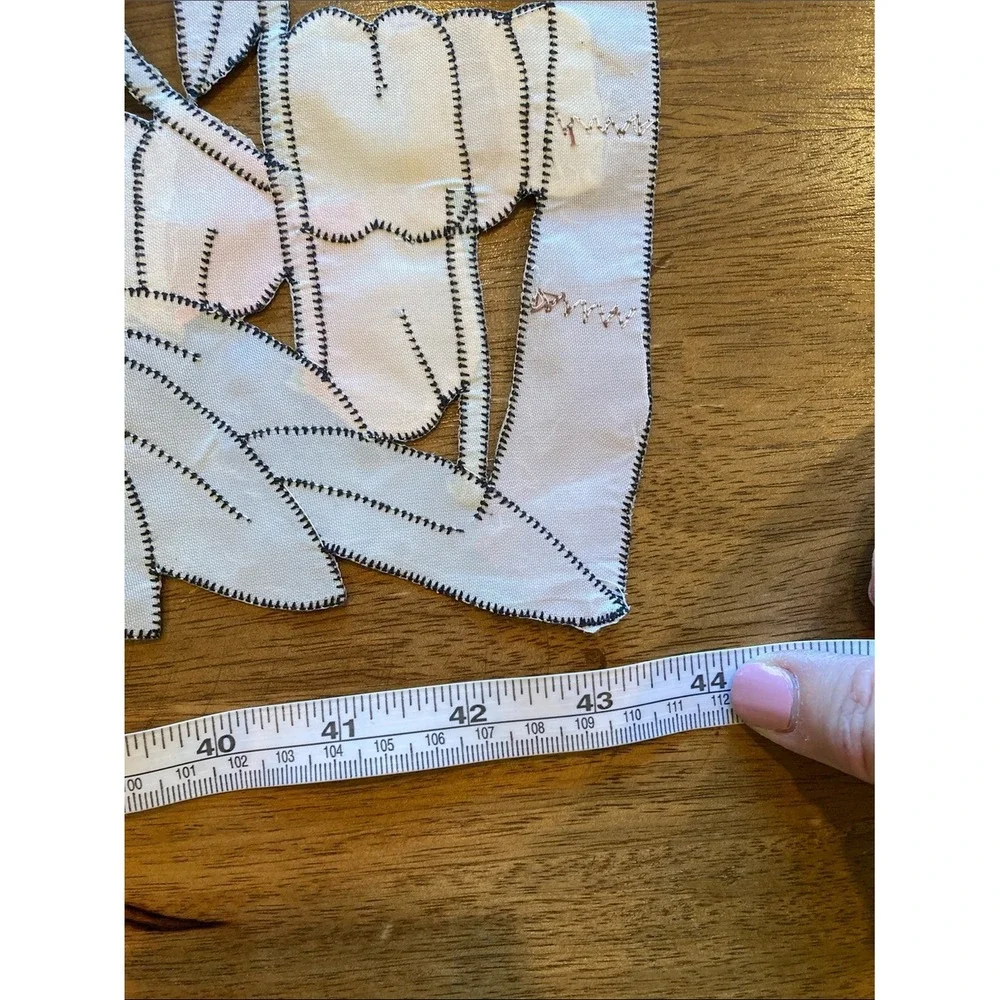 Tropical Palm Tree Appliqué Runner with Floral Accents‎ 16x43